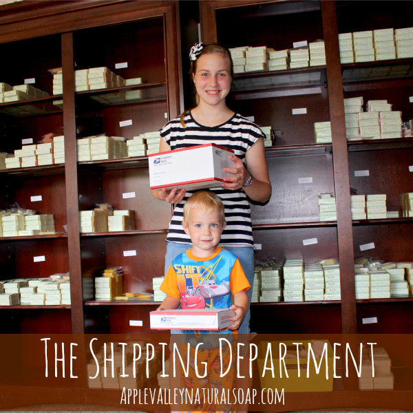 Apple Valley Natural Soap Shipping Department