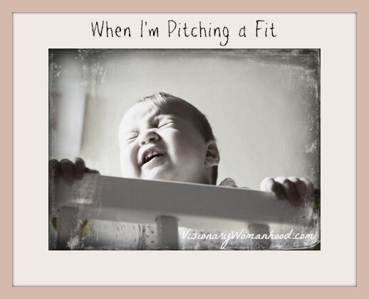 pitching a fit